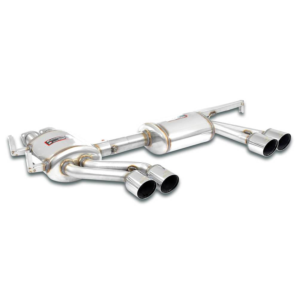 BMW E46 M3 GTR "Strassenversion" (For S62 5.0L V8 engine conversion) - Rear muffler Right - Left"RACING LIGHT"