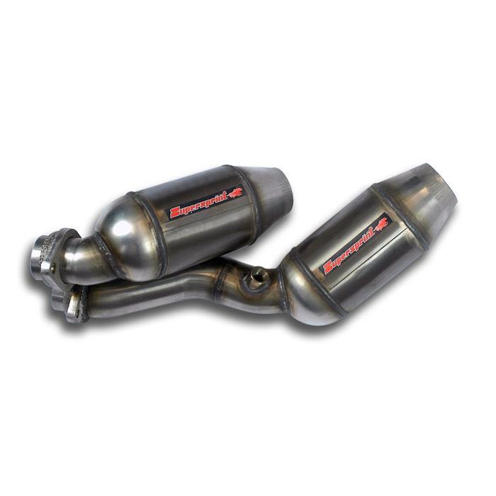 BMW E46 M3 3.2i Coupé/Cabrio (For V10 - S85 engine conversion) - Metallic catalytic converter HJS, 100CPSI kit for OEM headers(Weld on connection)