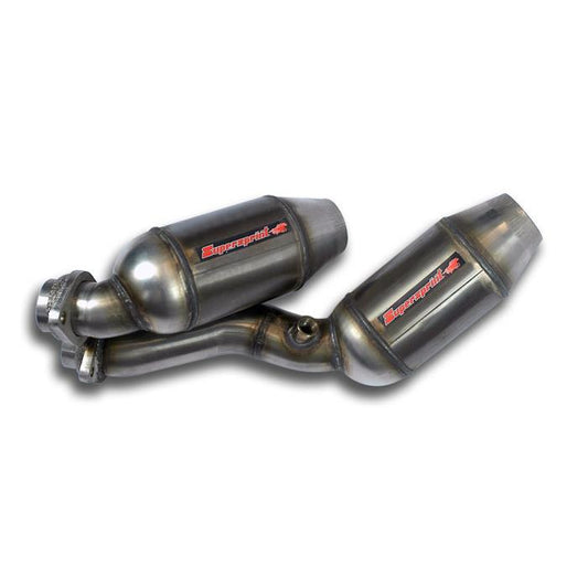 BMW E46 M3 3.2i Coupé/Cabrio (For V10 - S85 engine conversion) - Metallic catalytic converter HJS, 100CPSI kit for OEM headers(Weld on connection)