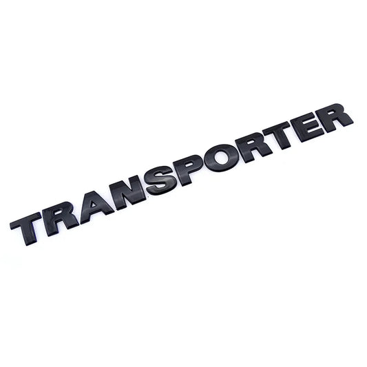 VW Transporter Blacked Out Lettering | Gloss Black Badge