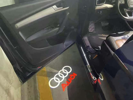 4 Rings & Text Puddle Lights Plug and Play | For Audi Models | | Core MK1