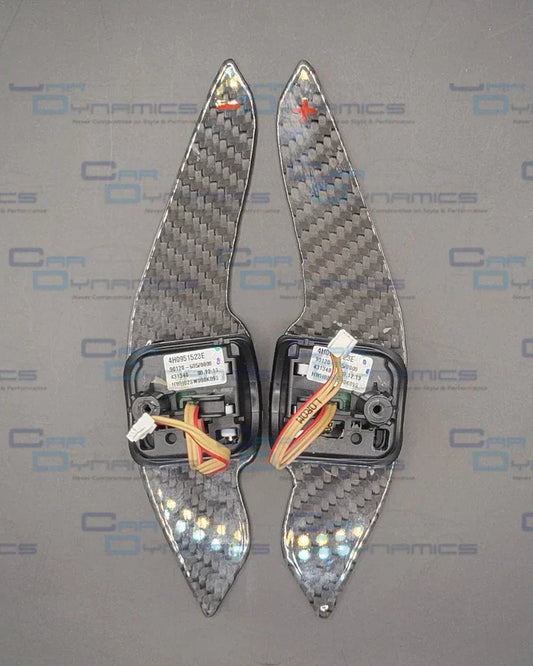 AudiCarbonFibrePaddleShiftersCarbonApexEditionB8.5_1 - Car Dynamics