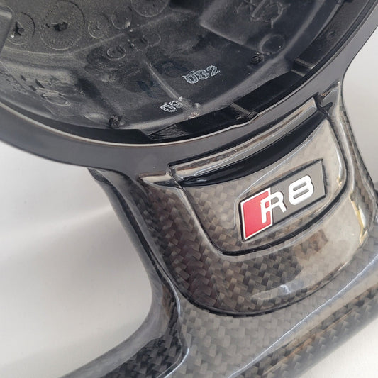 Audi R8 GEN 1 Carbon & Leather Steering Wheel | Brilliant Red Edition
