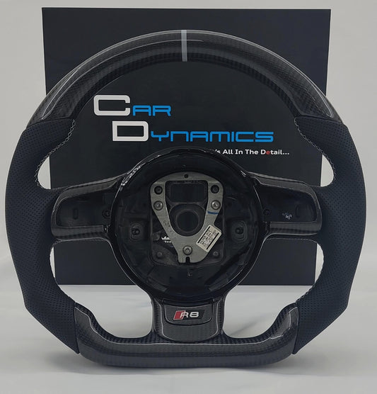 Audi R8 GEN 1 Carbon & Leather Steering Wheel | Nardo Grey Edition