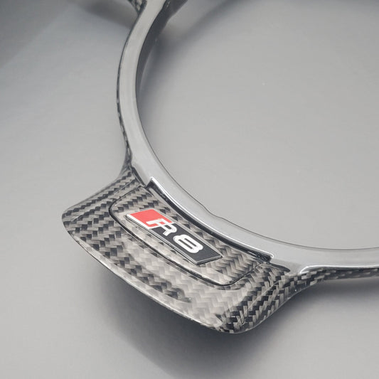 Audi R8 Carbon Fibre Steering Wheel Trim | GEN 1