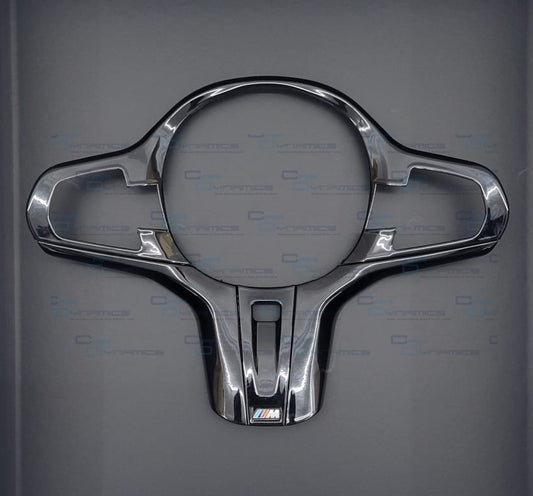 BMW G-Series Gloss Black Steering Wheel Trim | Pre Facelift