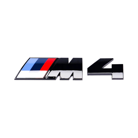 BMW M4 Badge | Gloss Jet Black Edition