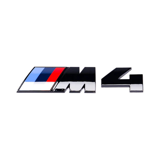 M4 Badge Gloss Black Finish | For Various BMW Models