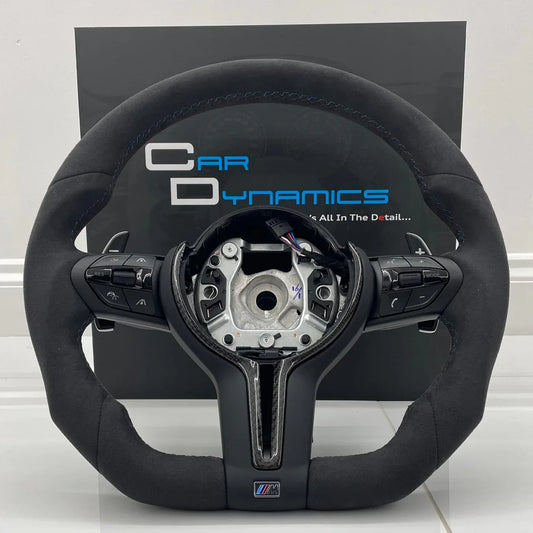 BMWMPerformanceAlcantara_GlossCarbonFibreEditionFlatBottomSteeringWheelF-SeriesCarDynamics_1 - Car Dynamics