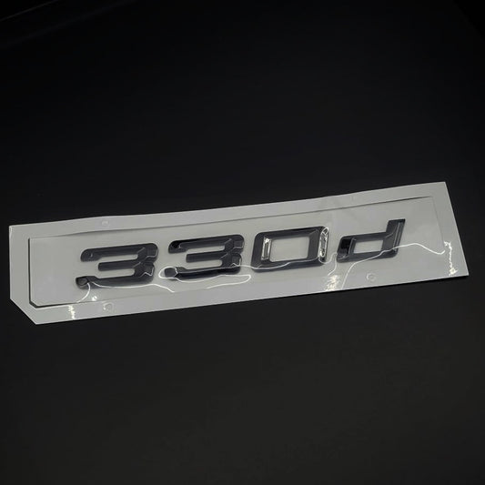 BMW 330d Badge | Gloss Black Edition | E90 E46 E91 E92 F30 F32