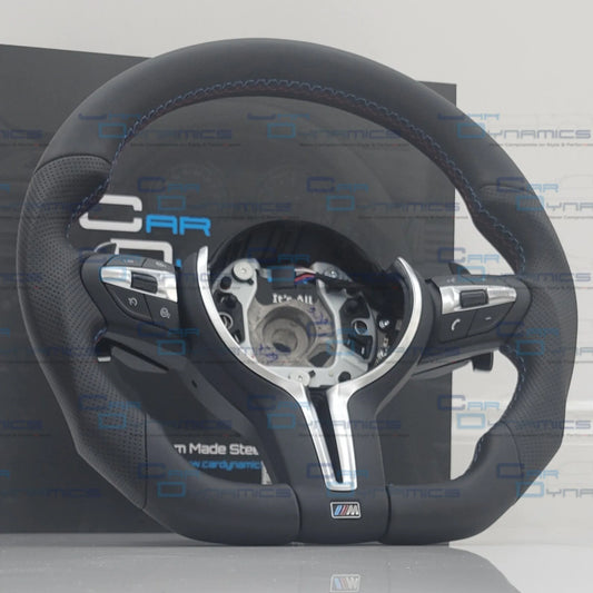BMW_Flat_Bottom_Leather_Steering_Wheel_M-Tech_Silver_Edition_F-Series_Car_Dynamics_2 - Car Dynamics