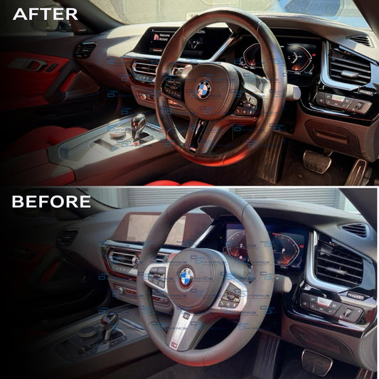 BMW G-Series Piano Black Steering Wheel Trim | Facelift