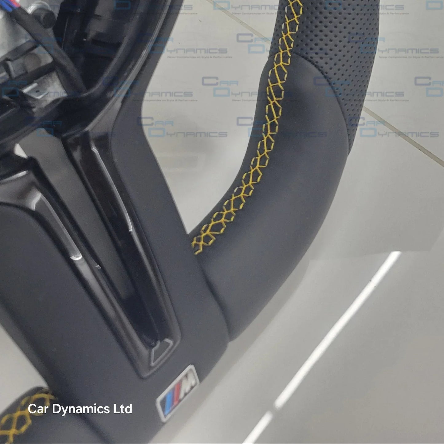 BMW_M_Performance_Speed_Yellow_Edition_Flat_Bottom_Steering_Wheel_F-Series_Car_Dynamics_5 - Car Dynamics