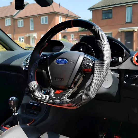 FordFiestaCarbonFibreSteeringWheelRedEditionMK7CarDynamics_2 - Car Dynamics