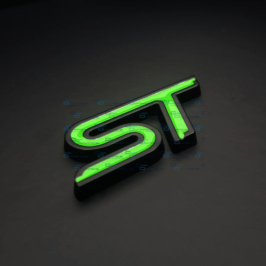 ST Rear Metal Boot Badge | Mean Green Edition For Ford Models