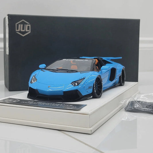 JUC118LamborghiniAventadorRoadsterLBPerformanceBabyBlueLimitedEdition20pcs04of20WithRoofIncluded_2 - Car Dynamics