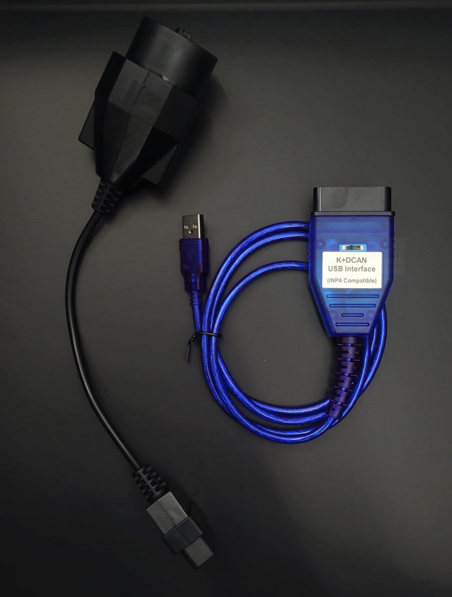K+DCAN Blue Cable For OBD Diagnostics INPA & ISTA Compatible Cable