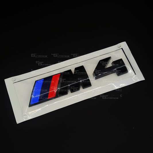 M4 Badge Gloss Black Finish | For Various BMW Models