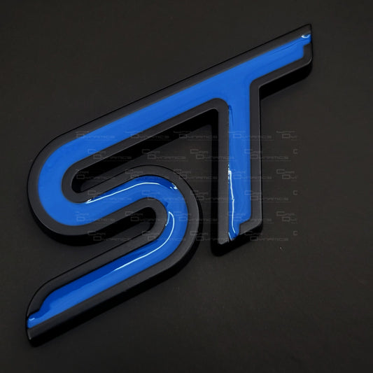 ST Rear Metal Boot Badge | Performance Blue Edition For Ford Models