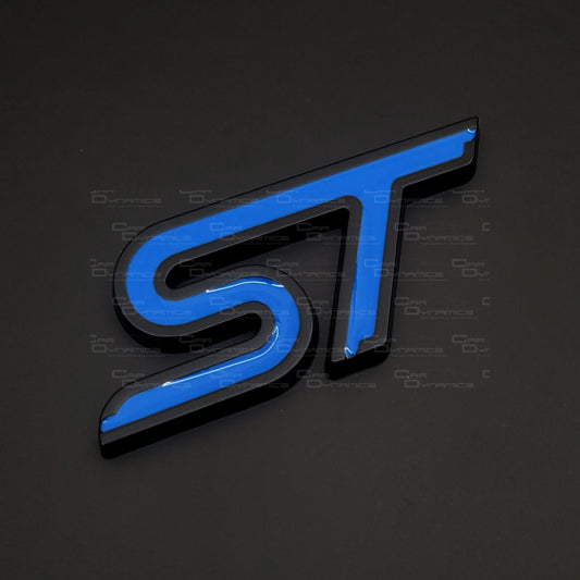 ST Rear Metal Boot Badge | Performance Blue Edition For Ford Models