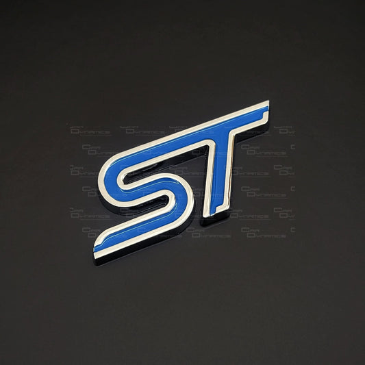 ST Rear Metal Boot Badge | Voodoo Blue Edition For Ford Models