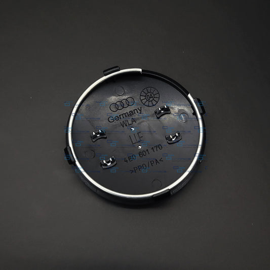 Set Of 4 Gloss Black Wheel Centre Caps | For Audi Models