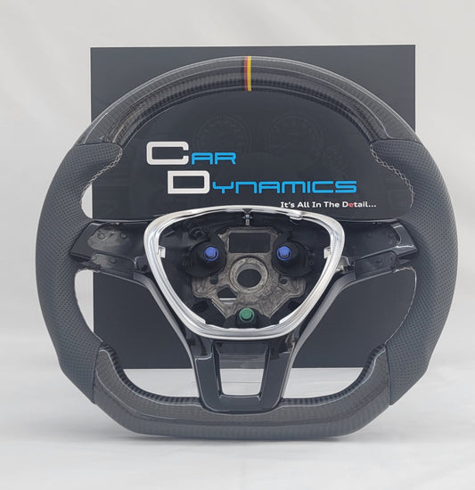Volkswagen Caddy Carbon & Leather Steering Wheel | German Edition