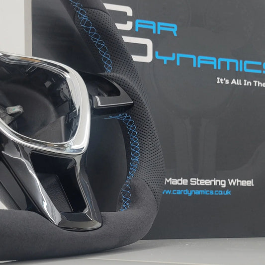 VolkswagenT6CustomAlcantara_LeatherFlatBottomSteeringWheelGulfBlueEditionT6TransporterCarDynamics_2 - Car Dynamics