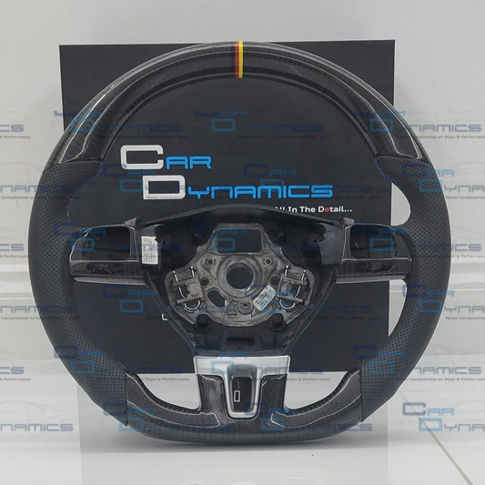 Volkswagen_Custom_Carbon_Fibre_Flat_Bottom_Steering_Wheel_Transporter_T5.1_MK6_Multifunctional_Version_German_Blue_Edition_Car_Dynamics_9 - Car Dynamics