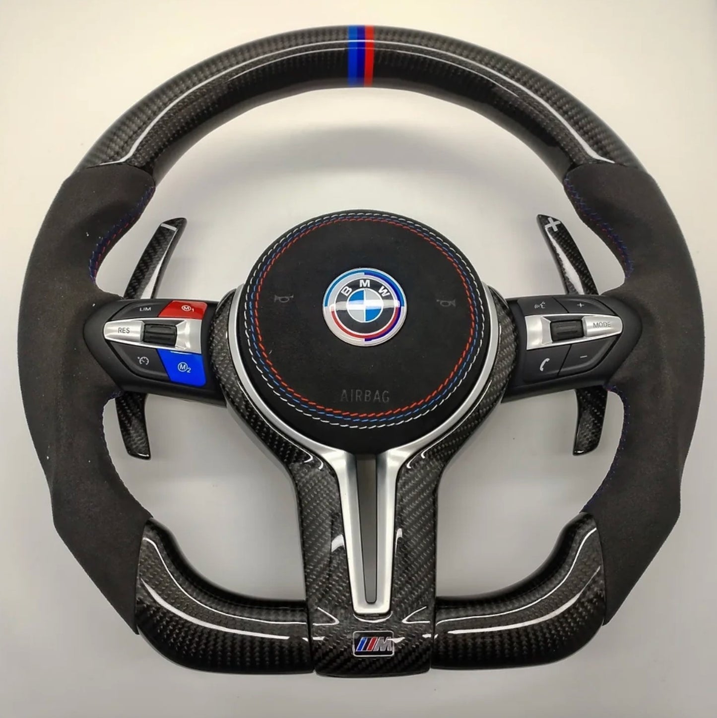 BMW Custom Carbon Fibre Alcantara M-Tech Steering Wheel F-Series image 0