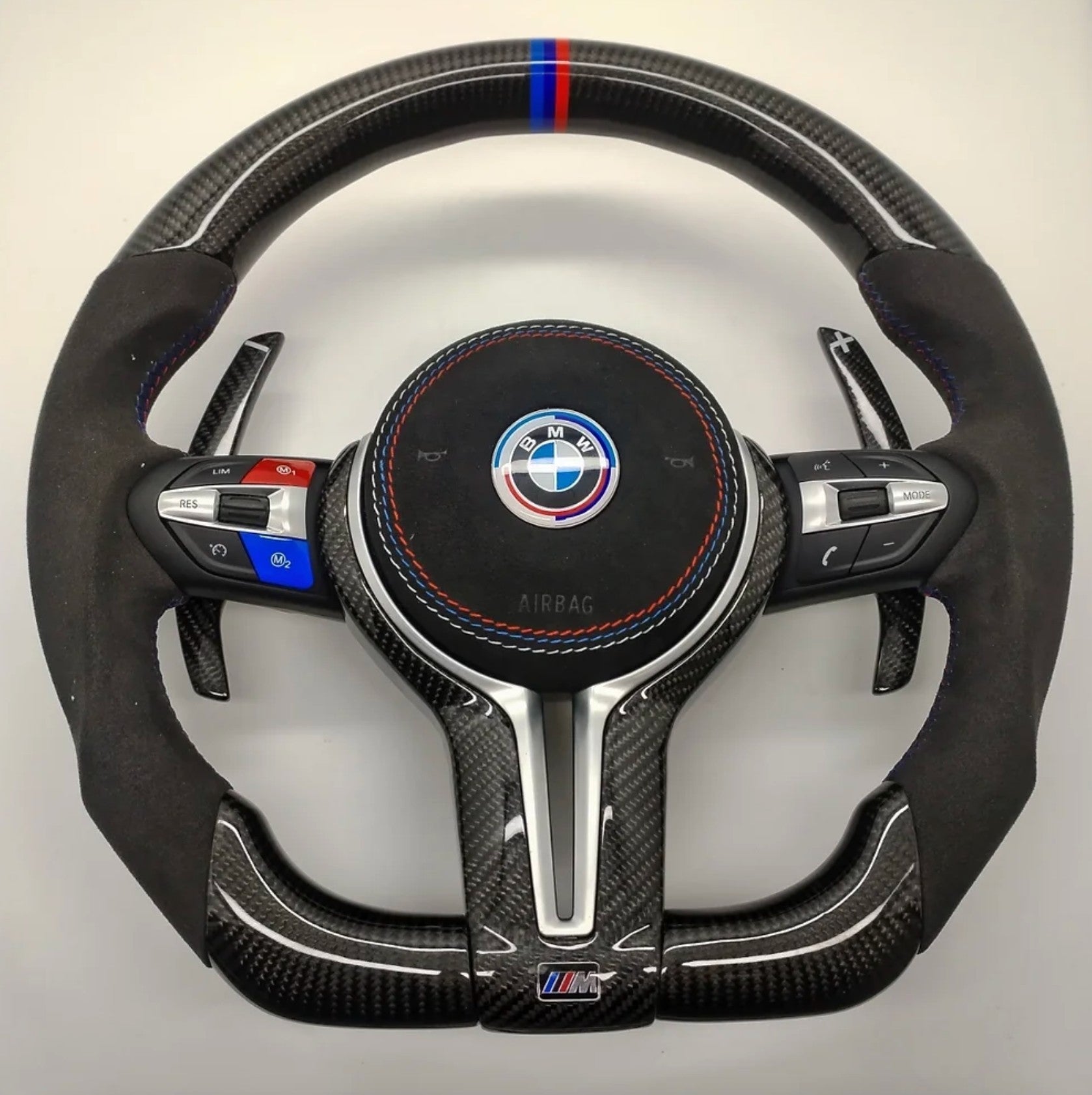 BMW Custom Carbon Fibre Alcantara M-Tech Steering Wheel F-Series image 0