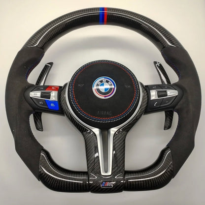 BMW Custom Carbon Fibre Alcantara M-Tech Steering Wheel F-Series image 0