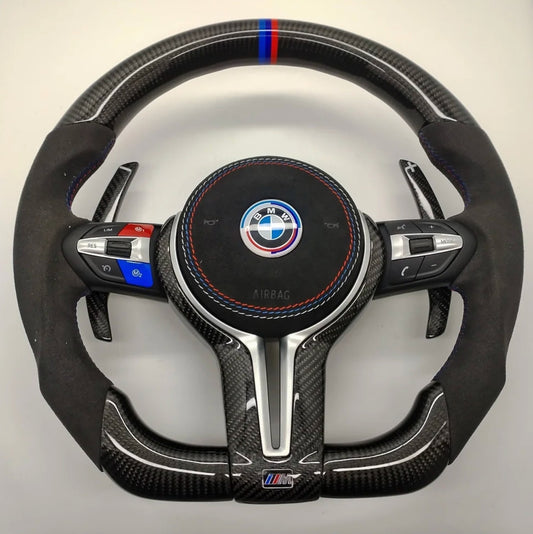 BMW Custom Carbon Fibre Alcantara M-Tech Steering Wheel F-Series image 0