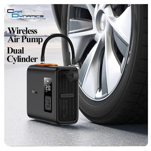 Baseus Wireless Dual Cylinder Air Compressor – Portable Electric Tyre Inflator image 0
