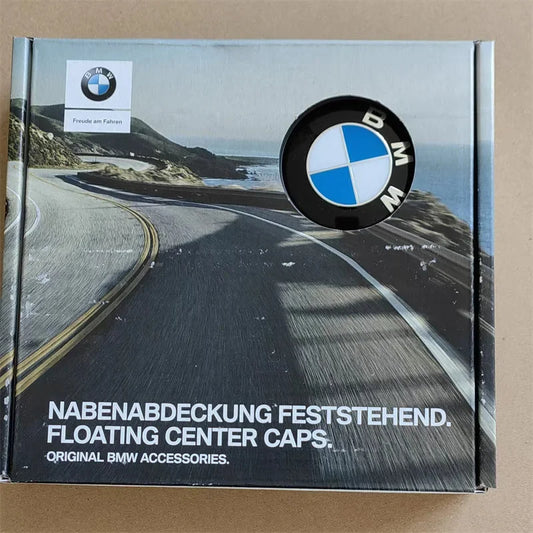 BMW Floating Wheel Centre Caps Set 68mm E81/E87/E88/F20/F21/F22/F87/F23/E90/E91 image 0