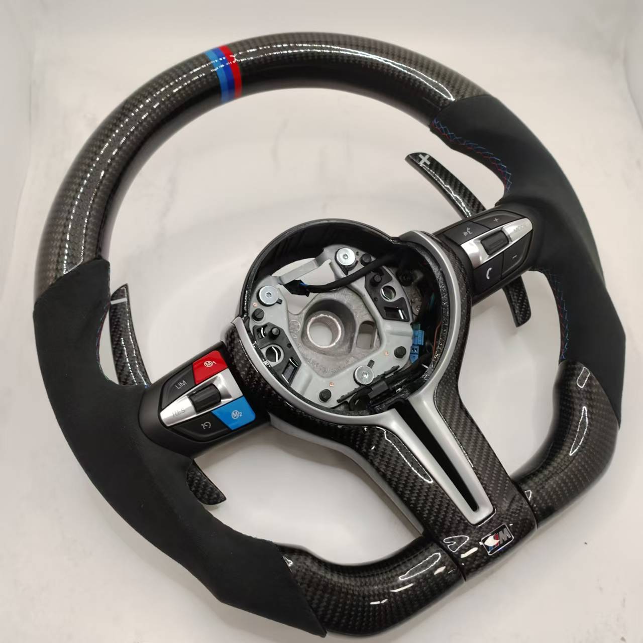 BMW Custom Carbon Fibre Alcantara M-Tech Steering Wheel F-Series image 3