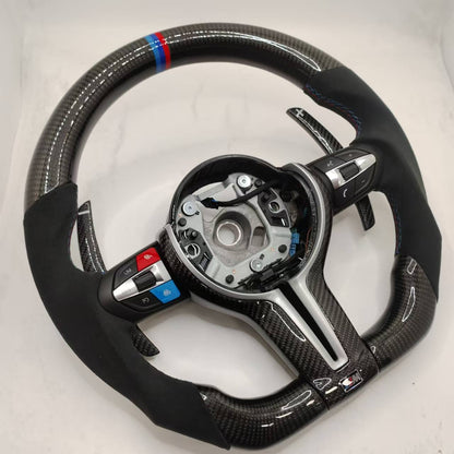 BMW Custom Carbon Fibre Alcantara M-Tech Steering Wheel F-Series image 3