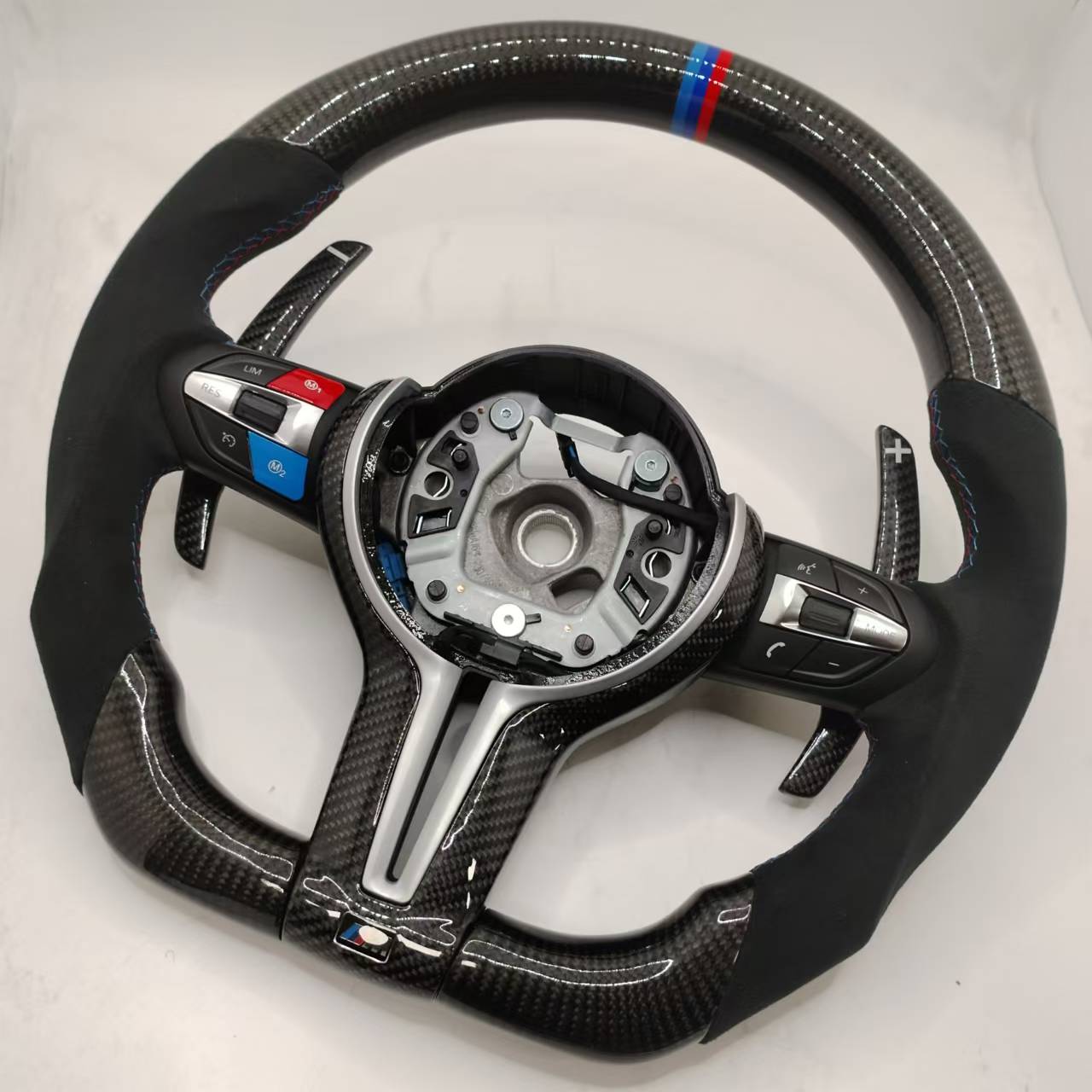 BMW Custom Carbon Fibre Alcantara M-Tech Steering Wheel F-Series image 4