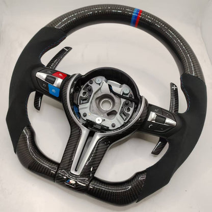 BMW Custom Carbon Fibre Alcantara M-Tech Steering Wheel F-Series image 4