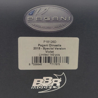 118BBRPaganiHuayraDinastia2015SpecialVersionVioletBBRModelsP1812CarD_4 - Car Dynamics 