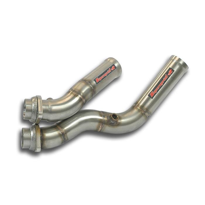 BMW E46 M3 3.2i Coupé/Cabrio (For V10 - S85 engine conversion) - Connecting pipes kit for OEM manifold(Replaces catalytic converter)(Weld on connection)