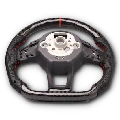 Custom Volkswagen Carbon Fibre Steering Wheel with Leather or Alcantara image 2