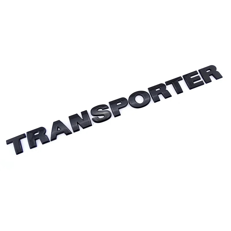 VW Transporter Blacked Out Lettering | Gloss Black Badge