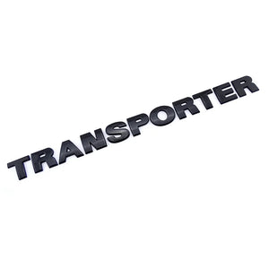 VW Transporter Blacked Out Lettering | Gloss Black Badge
