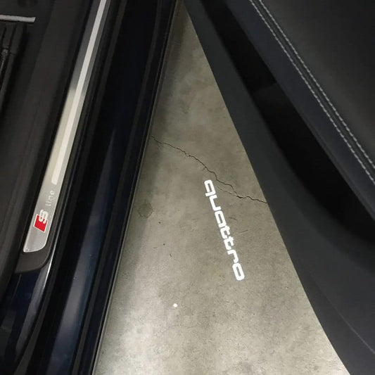 Audi Quattro LED Car Door Projection Puddle 4 Lights image 0