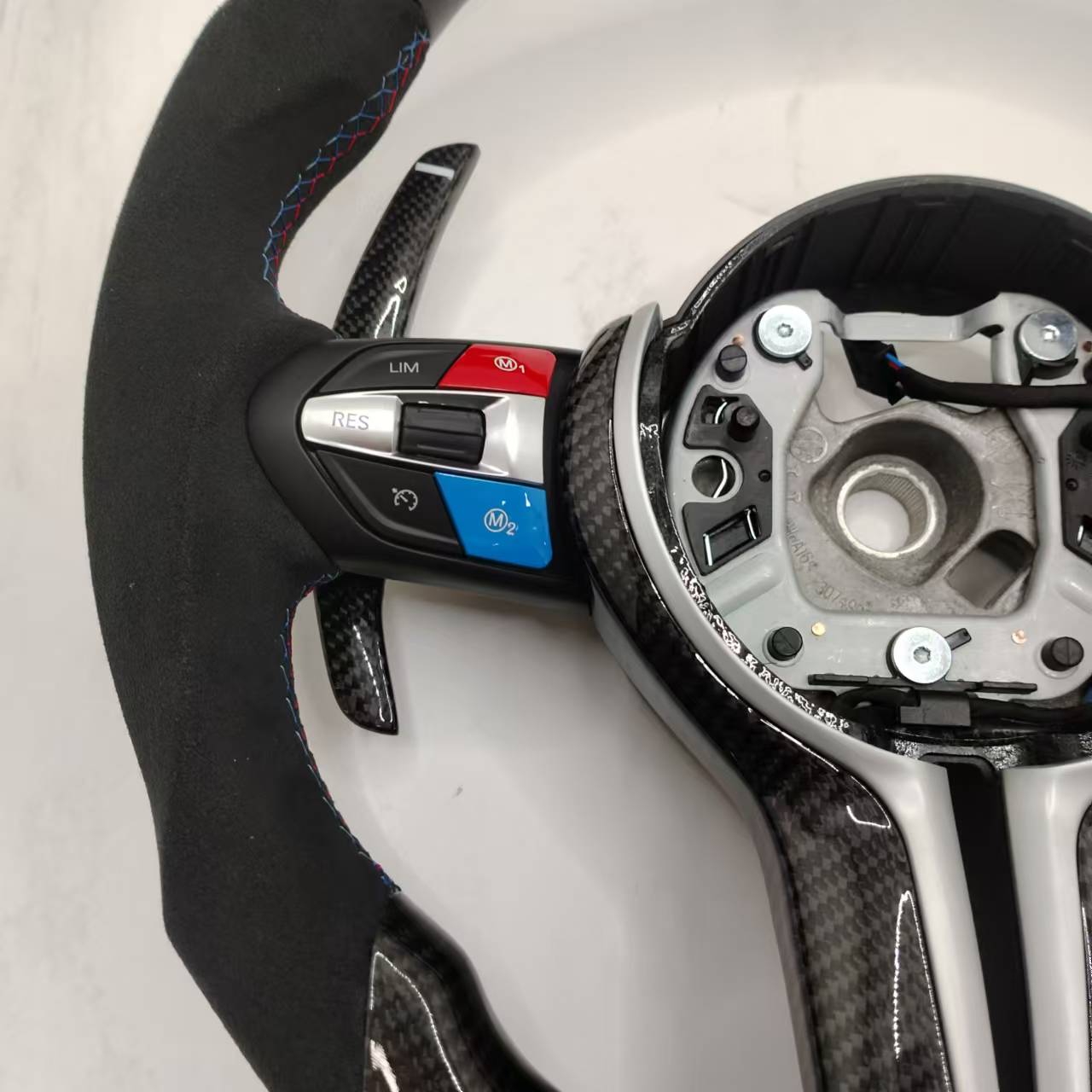 BMW Custom Carbon Fibre Alcantara M-Tech Steering Wheel F-Series image 5