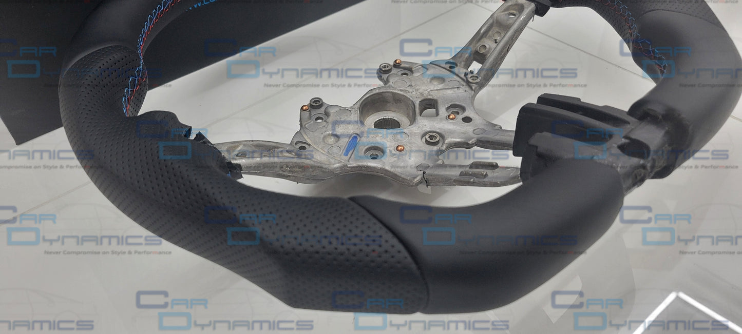 BMW Custom Leather Steering Wheel Flat Bottom M-Tech Core Edition M Sport