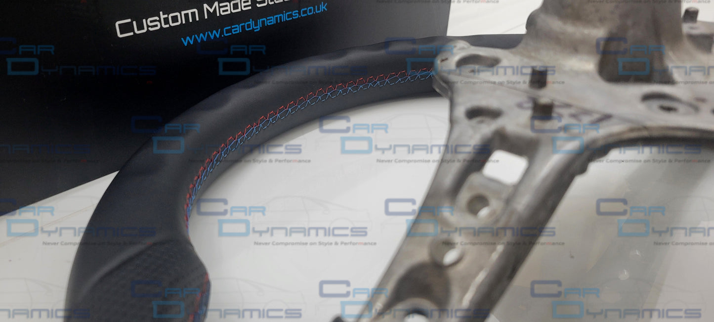 BMW Custom Leather Steering Wheel Flat Bottom M-Tech Core Edition M Sport