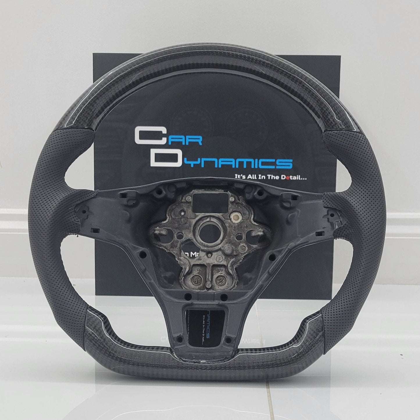 Volkswagen Carbon Fibre Flat Bottom Steering Wheel | Transporter T6 Edition | In Stock