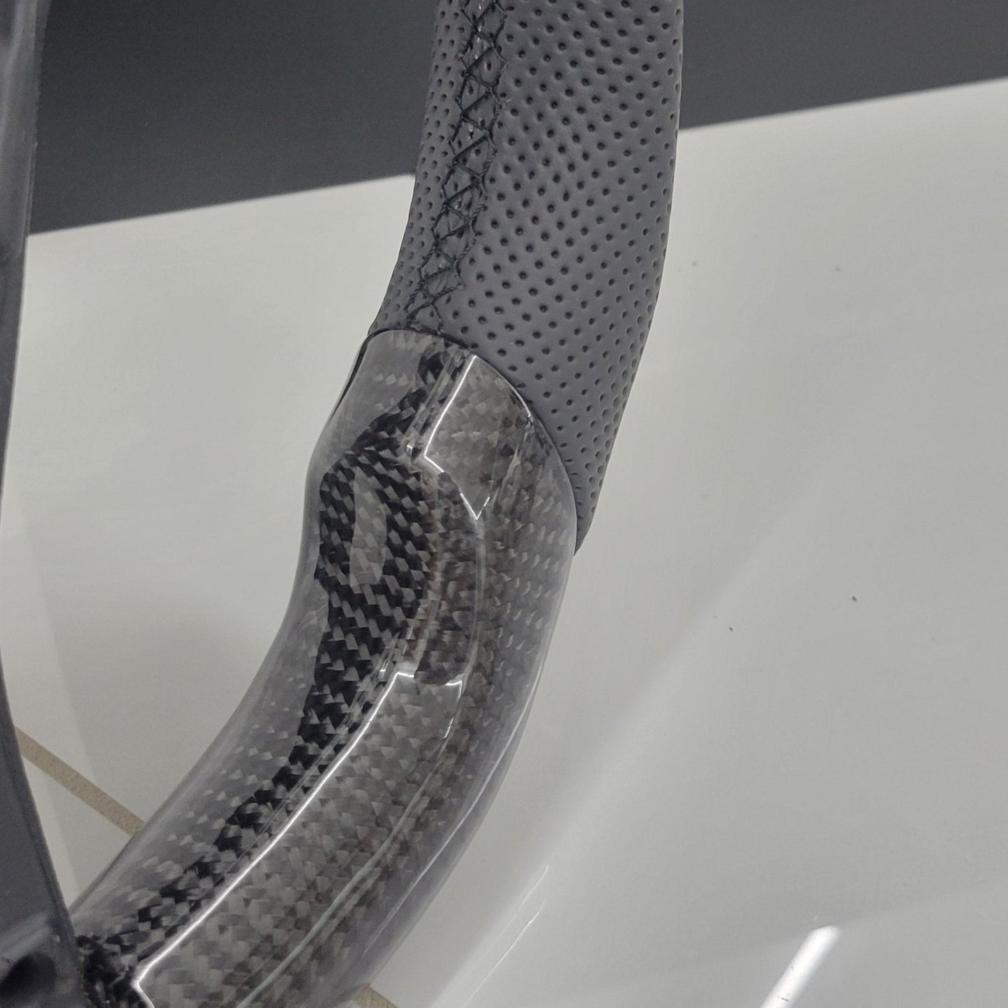 Volkswagen Carbon Fibre Flat Bottom Steering Wheel | Transporter T6 Edition | In Stock